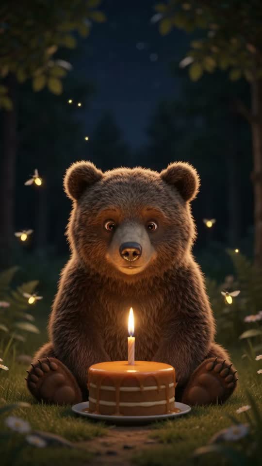 happy birthday animated card artwork